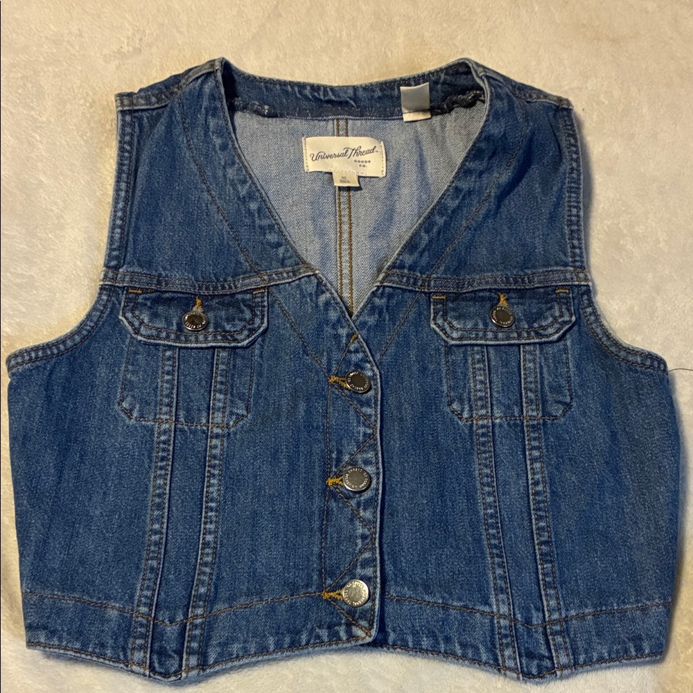 Universal Thread Blue Denim Vest